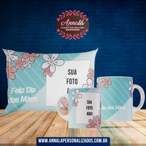 Kit Caneca com Almofada dia das mães (1 caneca e 1 almofada) – Feliz dia das mães