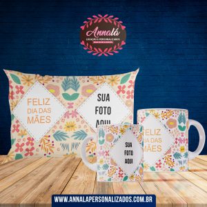 Kit Caneca com Almofada dia das mães (1 caneca e 1 almofada) – Feliz dia das mães