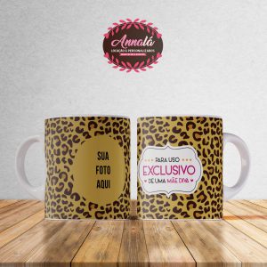 Caneca com foto dia das mães – Para uso exclusivo de uma mãe diva