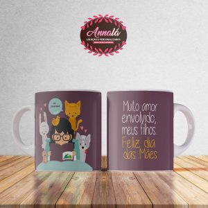 Caneca dia das mães – muito amor envolvido, meus filhos