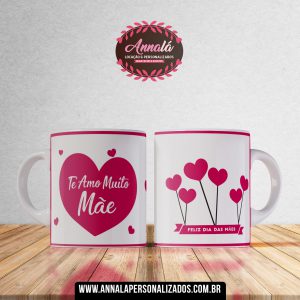 Caneca dia das mães – Te amo muito mãe