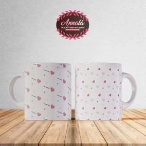 Canecas dia dos namorados – Caneca detalhes de corações e flechas