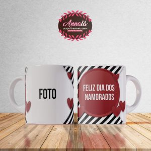 Canecas dia dos namorados – Feliz di dos namorados listra zebra