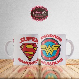 Canecas dia dos namorados – Super namorado e namorada maravilha