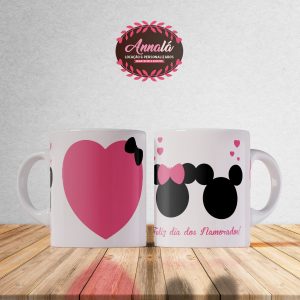 Canecas dia dos namorados – Vetores Mickey e Minnie