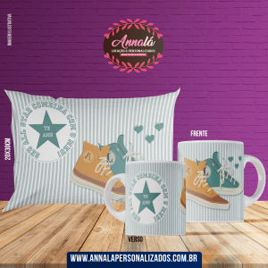 Kit caneca e almofada namorados – All Star