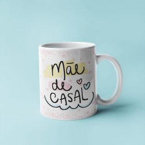 Caneca Dia das Mães – mãe de casal