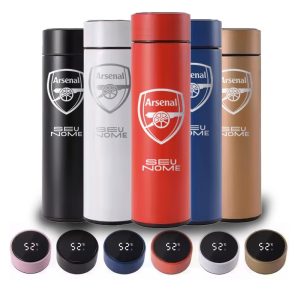 Garrafa térmica digital 500ml Personalizada – Arsenal FC