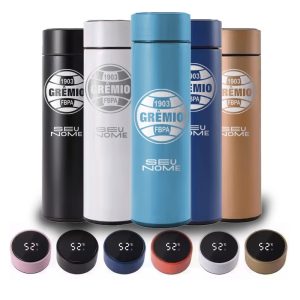 Garrafa térmica digital 500ml Personalizada – Grêmio