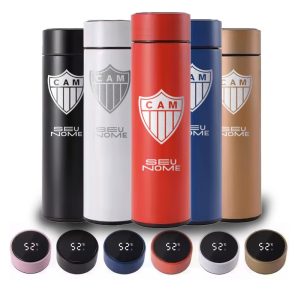 Garrafa térmica digital 500ml Personalizada – Atletico Mineiro