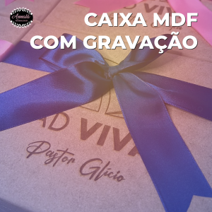 Caixa MDF com gravação